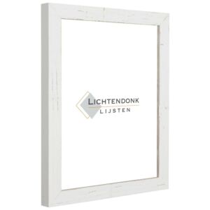 Witte wrakhout fotolijst, 42x59,4cm(a2)