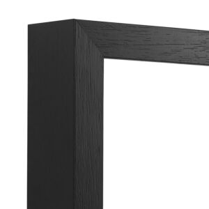 Fotolijst - Zwart met zichtbare houtnerf - 7 cm hoog profiel, 40x120cm