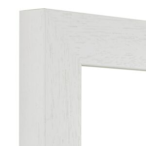 Moderne Witte Fotolijst met Houtnerf - Strak Design (4 cm breed), 40x120cm