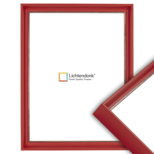 Fotolijst - Rood met Zilverlijn - Design, 60x90cm