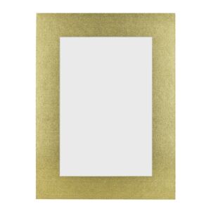 Passe-partout - Metalic goud met witte kern, 80x80cm