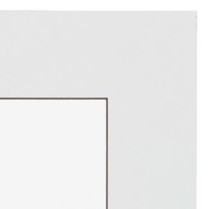 Passe-partout - Wit met donkerbruine kern, 24x30cm