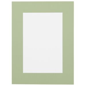 Passe-partout - Zacht groen met witte kern, 24x30cm
