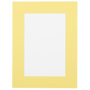 Passe-partout - Citroengeel met witte kern, 14,8x21cm(a5)