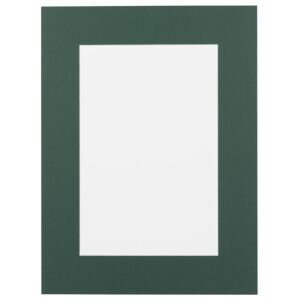 Passe-partout - Jenever groen / donkergroen met witte kern, 80x80cm