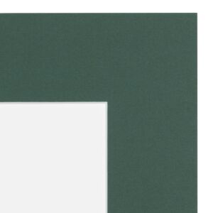 Passe-partout - Jenever groen / donkergroen met witte kern, 13x19cm