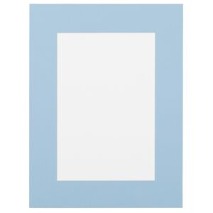 Passe-partout - Hemelsblauw met witte kern, 50x60cm