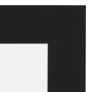 Passe-partout - Zwart linnen, 50x70cm