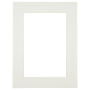 Passe-partout - Gebroken wit met witte kern, 50x50cm