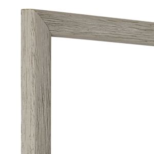 Fotolijst - Grijs - Halfrond met zichtbare houtnerf, 40x40cm
