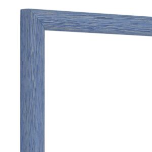 Fotolijst - Blauw - Halfrond met zichtbare houtnerf, 20x30cm