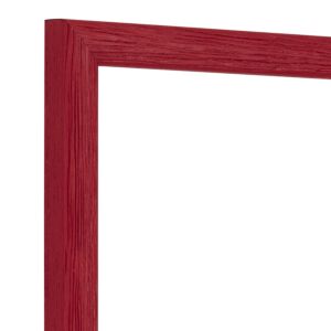 Fotolijst - Rood - Halfrond met zichtbare houtnerf, 50x70cm