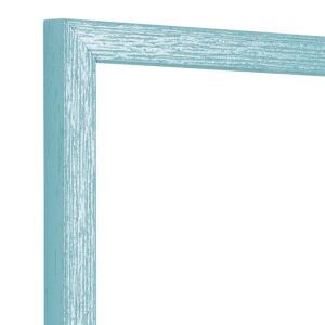 Fotolijst - Aquablauw - Glitterprofiel met groefjes, 20x30cm