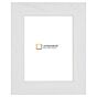 Moderne Witte Fotolijst met Houtnerf - Strak Design (4 cm breed)